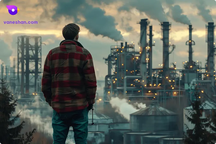 نمایی از محیط کار مدرن صنعتی به‌سرعت در حال تغییر