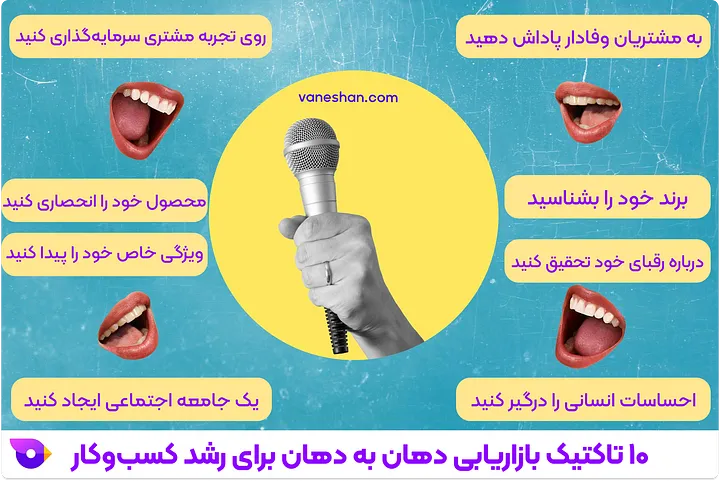 چطور فروشم زیاد کنم؟ (12 تکنیک برای غلبه بر بنبست فروش) 9 10 تاکتیک بازاریابی دهان به دهان برای رشد کسبوکار
