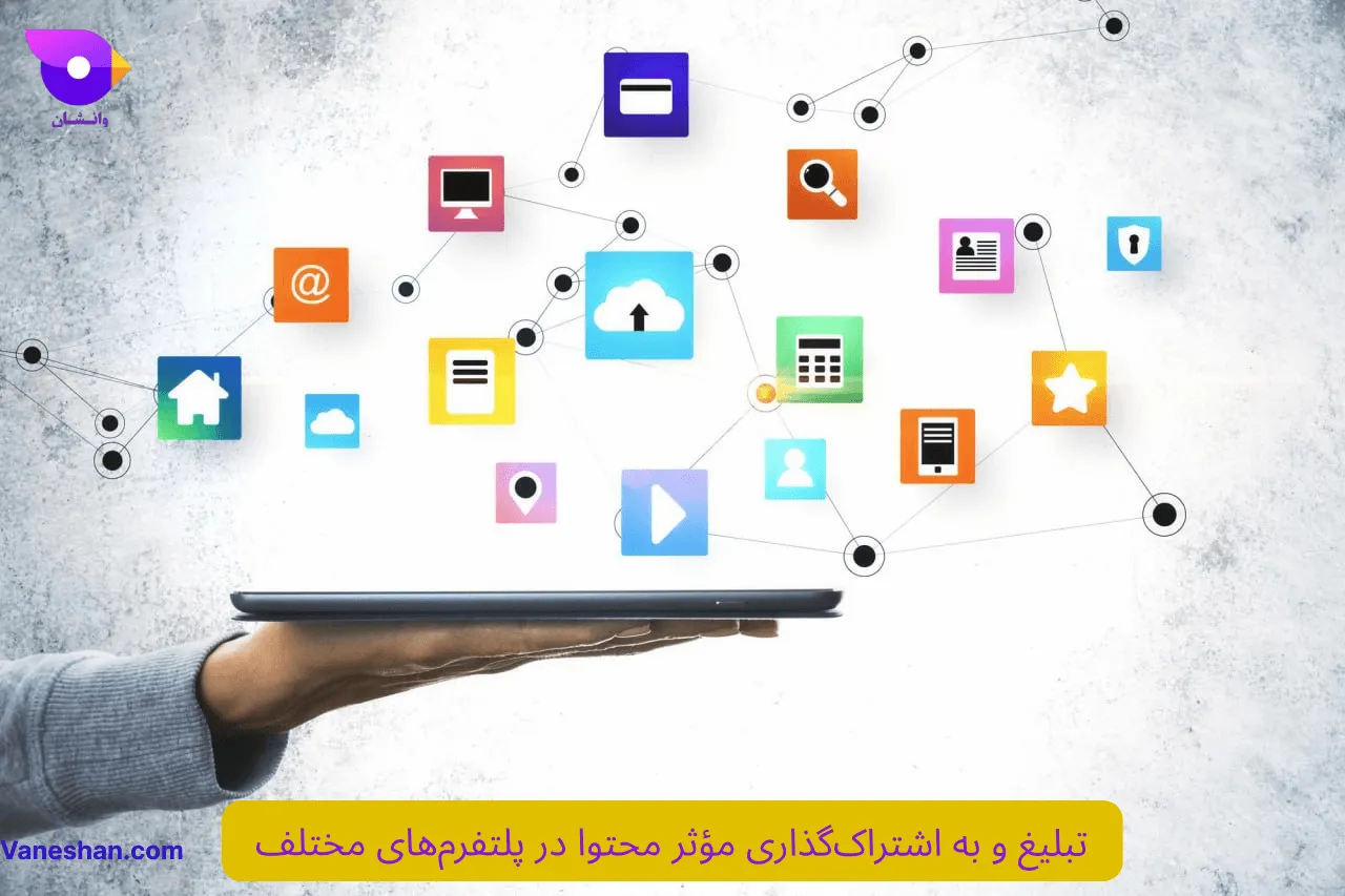 تبلیغ و به اشتراک گذاری موثر محتوا در پلتفرم های مختلف